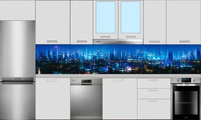 Keuken Breken City Lights Zelfklevende Folie Coating 362909455|Wall Coatings| - AliExpress