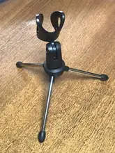 Trípode de escritorio plegable para micrófono, soporte ajustable para montura de micrófono, soporte de micrófono, soporte de pedestal para microfone