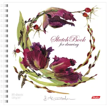 

Sketchbook for sketches hatber "Fleur" 80L on the comb 120g/m2