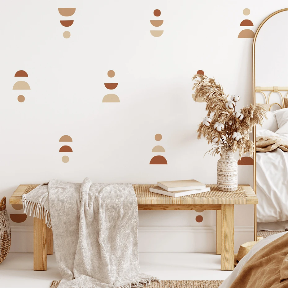 Grand Autocollant Mural Aquarelle Arc-en-ciel, Décoration D'intérieur, Auto-adhésif Pour Chambre D'enfant, Salon, Décalcomanies De Pépinière, Autocollants Nordiques Pour Enfants