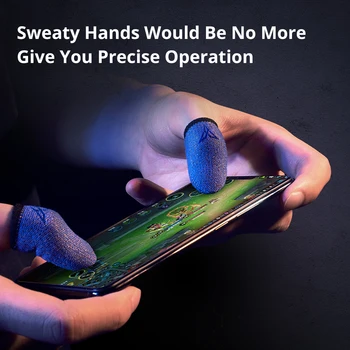 

FAST!!! 2 Finger for phone gaming Sleeve Sweat Proof Finger Cover mobile phone tablet PUBG Game Touch Screen Thumb