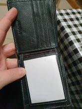 Billetera de cuero genuino con Clip para hombre, billetera pequeña de piel de vaca, monedero bolsa de monedas, 2020