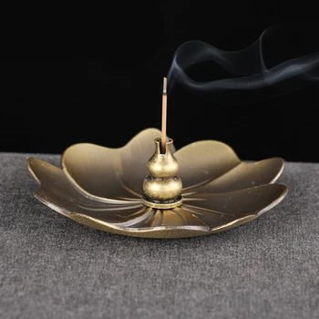 

1*Metal Stick Coil Incense Holder Plate Burner Ash Catcher Joss-stick Holder Home Car Incense Censer Air Purification Handicraft
