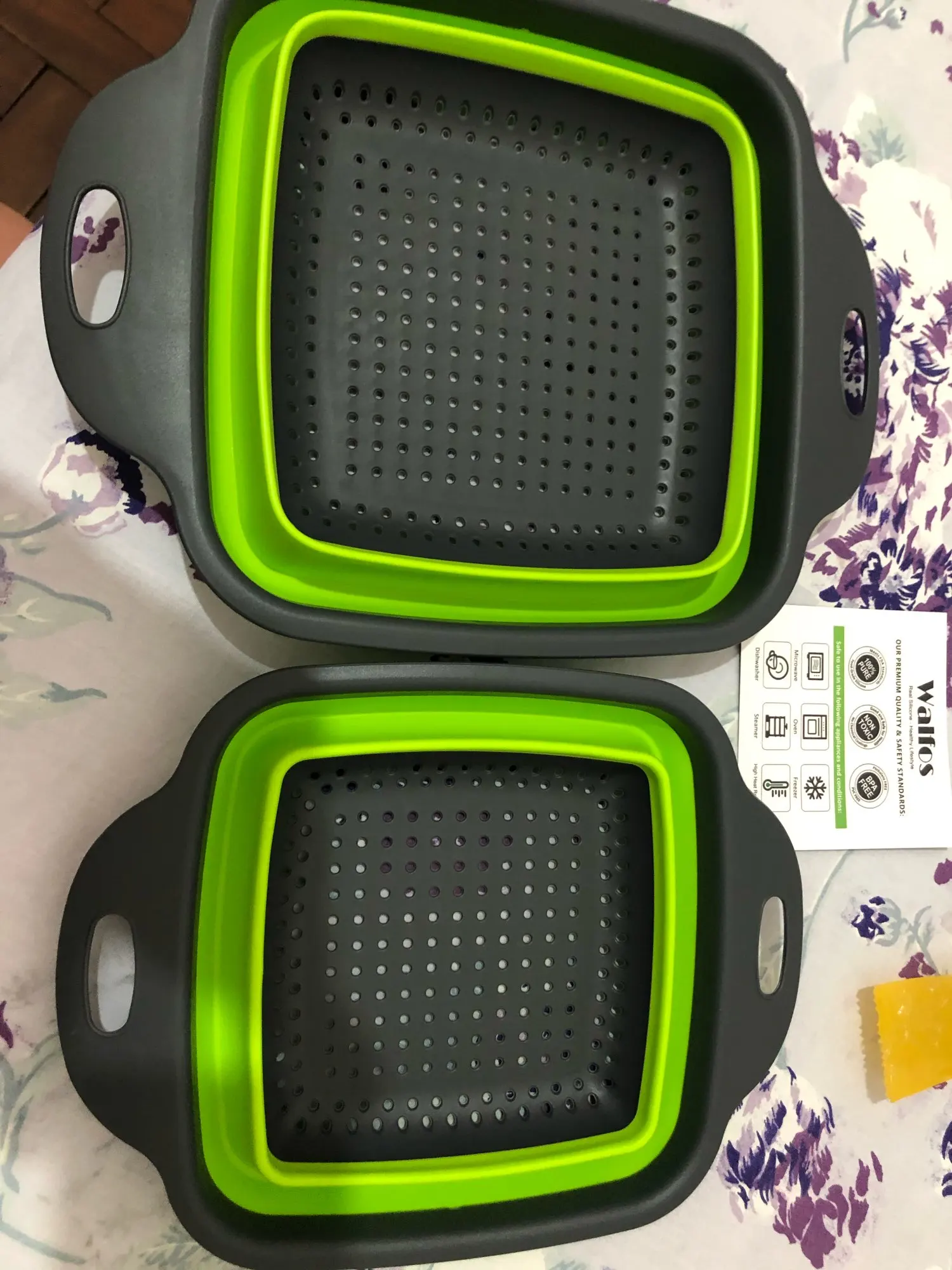 Foldable Strainer Basket Collapsible Colander photo review