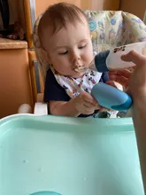 Disney-cuchara para pasta de arroz para bebé, botella de leche de silicona suave, suplemento de alimentos para bebés, artefacto para apretar, cuchara para arroz y fideos