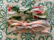 Diadema con lazo para niña, bandas elásticas para la cabeza, accesorios para bebé, turbante Floral, Haarband TXTB1