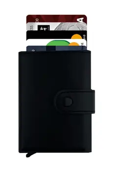

Garbalia Mechanism Black wallet card wallet with Tse Standrat in Handwork Made in Turkey Free Fast Shipping From Turkey