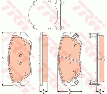 Колодки тормозные OPEL INSIGNIA 08-/SAAB 9-5 10- R16" передние T
