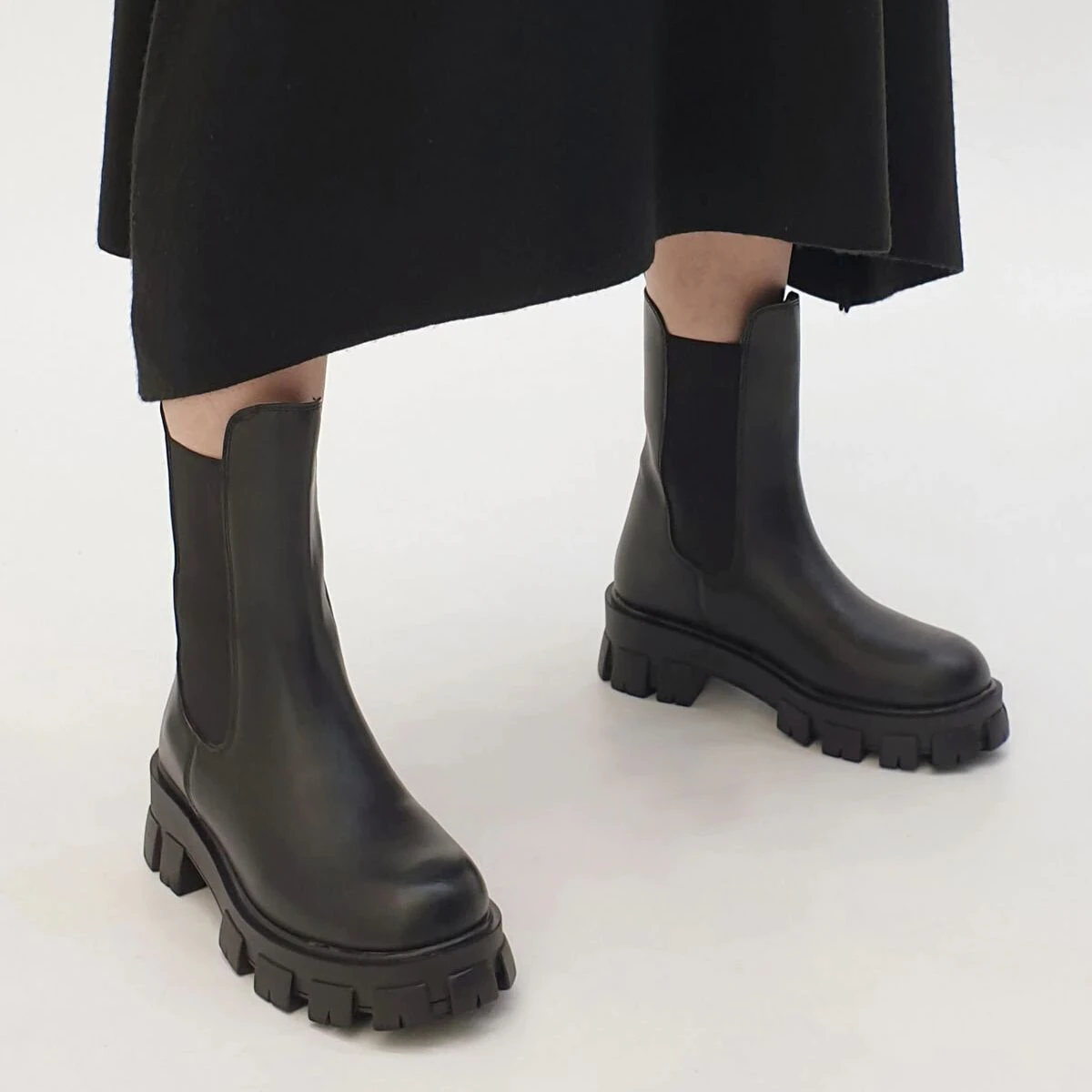 Dinamarca Revolucionario Pakistán Botas negras para mujer, zapatos de diario, tacones de plataforma, tobillo  alto para lluvia, moda de otoño, con envío gratis desde Turquía|Botas hasta  el tobillo| - AliExpress