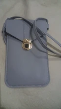 Cartera con pantalla táctil del teléfono móvil para mujer, Mini bolsa de mensajero de cuero PU, bolso con correa para el hombro, 2021