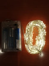 Fairy-Lights Battery-Operated Party-Use Copper 60-Star Outdoor LED Xmas Long for Silver-Color