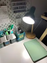 Desk-Lamp Eye-Protection Wooden Bedroom Reading LED Home-Decor Living-Room Creative Nordic