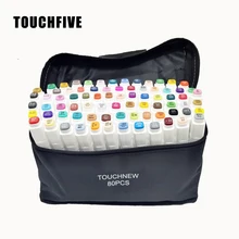 1 шт. кисть-ручка набор маркеров для живописи 168 цветов манга для рисования двойной наконечник кисти эскиз на спиртовой основе маркеры Touchfive товары для рукоделия маркеры