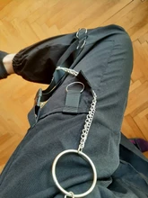 Pantalones Cargo informales para mujer, pantalón holgado de cintura alta, color negro, estilo coreano, con cinta, envío directo