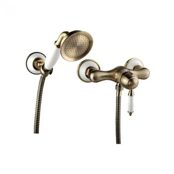 

Mixer for bath and shower Lemark Villa LM4803B White/bronze