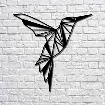 

Металлический декор стен Humming Bird 70x69 cm дизайн интерьера домашнего