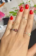 Anillo ajustable con forma de V para mujer, joyería fina con letras onduladas geométricas de Plata de Ley 925 auténtica, accesorios de personalidad para fiesta