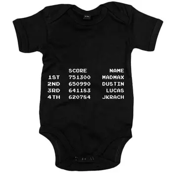 

Baby bodysuit Stranger Things Dig Dug Score Madmax Dustin Lucas