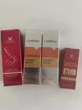 LANBENA-suero Facial blanqueador con vitamina C, esencia para la piel que aclara las manchas, elimina manchas oscuras y pecas