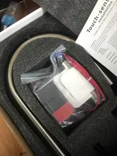 Grifo de cocina con sensor táctil, grifo de cocina con ducha extraíble, grifería De inducción inteligente De acero inoxidabl, grifo para lavabo, giratorio 360°, color negro