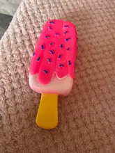 Toy Ice-Cream Rubber Molar Puppy Popsicle-Shaped Chew Interactive Squeaky Funny Pink