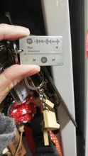 LLavero de código personalizado Spotify, joyería para amantes de la música, regalo para novia y novio