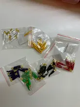 Doreen Box abalorios en forma de Chile esmalte colgantes de aleación de Zinc colgantes chapados en oro de la joyería DIY 20mm x 4mm 10 Uds