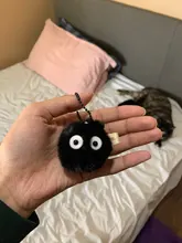 LLavero de Totoro para seguidores del cómic, accesorio con diseño de hada del polvo, apto para bolso, amuletos, monedero, Miyazaki Hayao