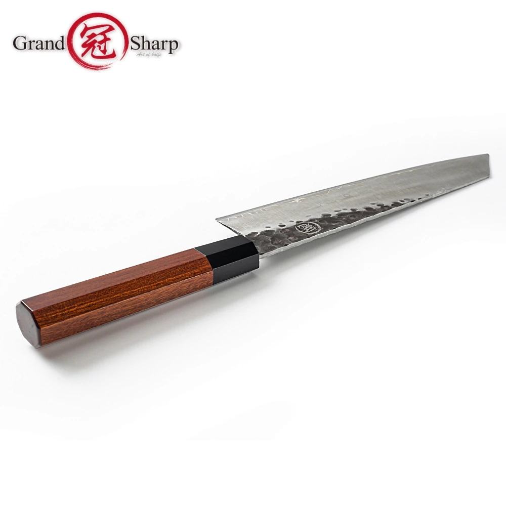  Japanese Kitchen Knives Handmade Chef's Knife 3 Layers AUS-10 Japanese Steel 9 inch Kiritsuke Slici - 4000269705471