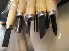 12 uds/8 uds/6 uds talla de madera profesional cuchillo cincel herramienta de mano de básicos detallados de los carpinteros marcas GYH