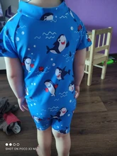 Bañador de una pieza para bebé de 0 a 3 años, traje de baño de manga corta con cremallera, ropa de playa