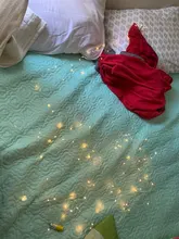 String-Light Battery Party-Decoration Silver-Wire White Garland LED Fairy Powered Christmas