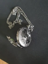 Caja redonda de ojo de bronce antiguo para hombre y mujer, reloj de bolsillo de cuarzo Steampunk, joyería, colgante, collar, cadena, regalos