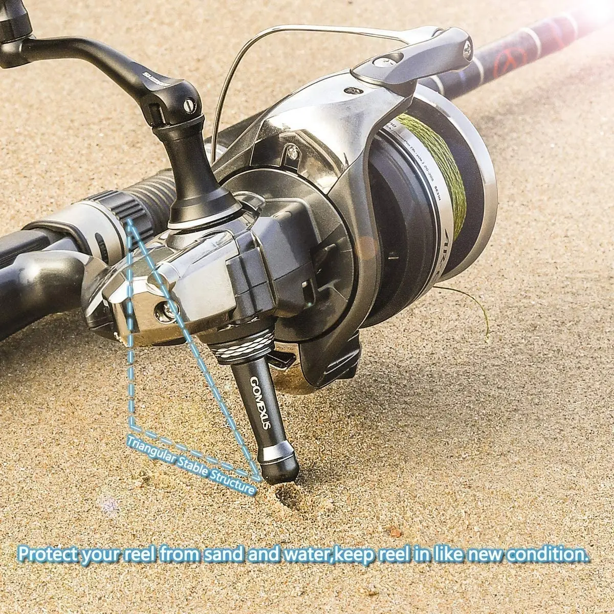 Фото Стойка для безынерционной катушки Gomexus R1 для Shimano Stradic FL Stella Daiwa Luvias 19 Certate LT 1000-4000 Защитные катушки держатель для спиннинга держатель для удочки №3