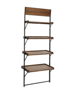 

Shelf wood and metal 4 shelves. Measures: 180x67x40 cm.