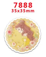 7888 30 шт мультяшный персонаж плоское украшение из смолы PR 4770 - Цвет: 7888