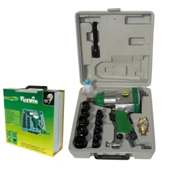 

IMPACT GUN PNEUMATIC SUITCASE 16 PZ 7000RPM TORQUE 310NM