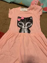 Dress Cat Clothing TANGUOANT Print Baby-Girl 0-8years Grey Hot-Sale New