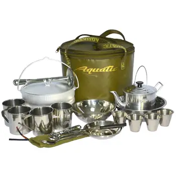 

Set for picnic aquatic is suitable for 4 persons, khaki пн-01-4х