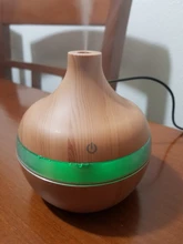 Oil-Diffuser Humidifier Usb Essential-Aroma Wood-Grain Ultrasonic Mist-Maker Led-Light