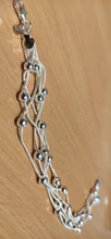 DOTEFFIL-pulsera de plata de ley 925 con cinco cadenas de serpiente, brazalete de cuentas liso, joyería de compromiso para boda