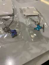 Pulseras de mariposa para parejas, brazaletes de diseño Ins para mujer, estudiantes, novia, hermana, regalo, Charms
