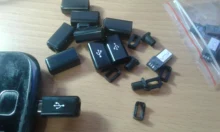 Conector macho de 5 pines para soldadura, Micro USB, cargador 5P, toma de carga trasera 4 en 1, blanco y negro, 10 Uds.