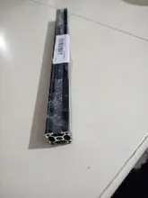 Extrusiones de aluminio con ranura en T, marco de perfiles de aluminio para máquina de grabado láser CNC, negro, 100-1200mm, 2020