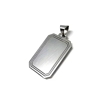 

Pendant Silver Law 24mm 925m. Veneer rectangular [AA8280GR] -Customizable-RECORDING INCLUDED IN THE PRICE