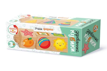 

Wooden cubes on the Axis "learning forms" (3 cubes)