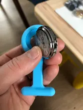 Reloj de silicona para enfermera, broche, Túnica, reloj Fob con batería gratis, relojes de bolsillo para médico, reloj de bolsillo