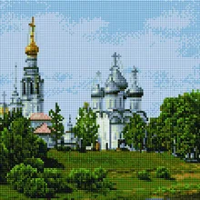 Алмазная мозаика EF 962 Монастырская тишина 30*40