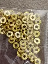 Venta al por mayor 6mm 50pcsTibetan separador de Metal encanto redondo de plata de cuentas de oro espaciador de cuentas DIY pulsera de joyería resultados