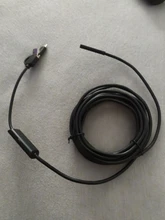 Cámara endoscópica de 5,5mm, boroscopio-10M de 1M, cable duro Flexible, IP67, impermeable, USB, Micro cámara de inspección con 6LED para Android y PC